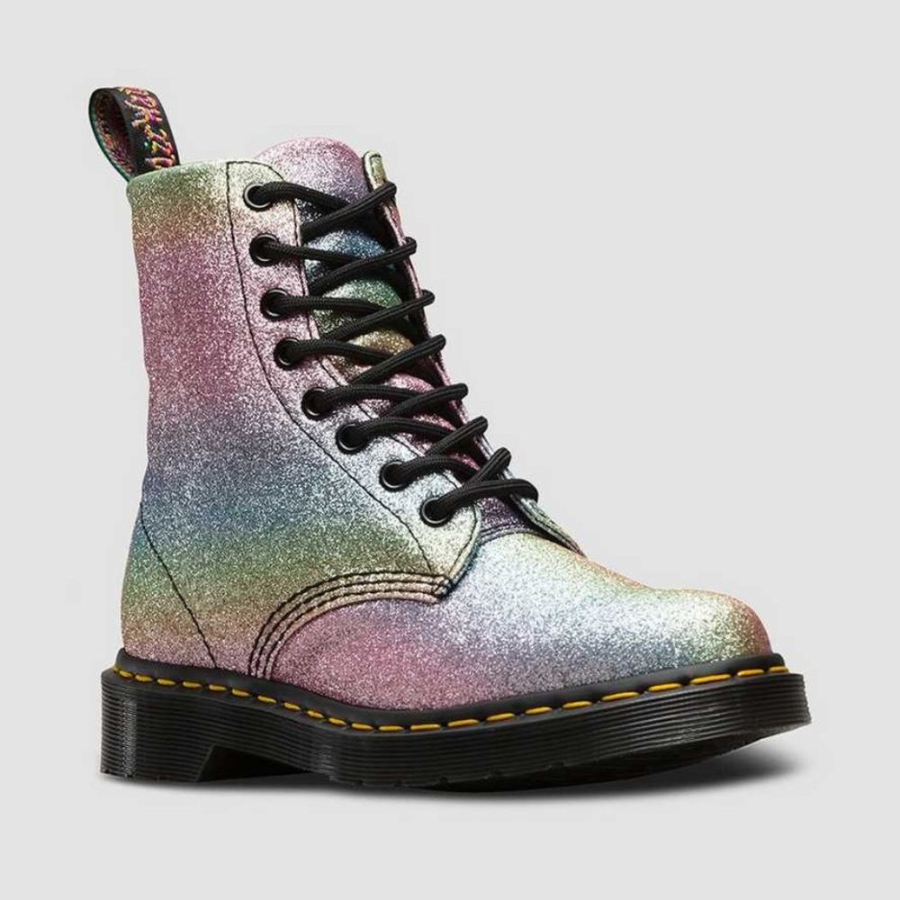 1460 Pascal Rainbow Glitter Dr. Martens